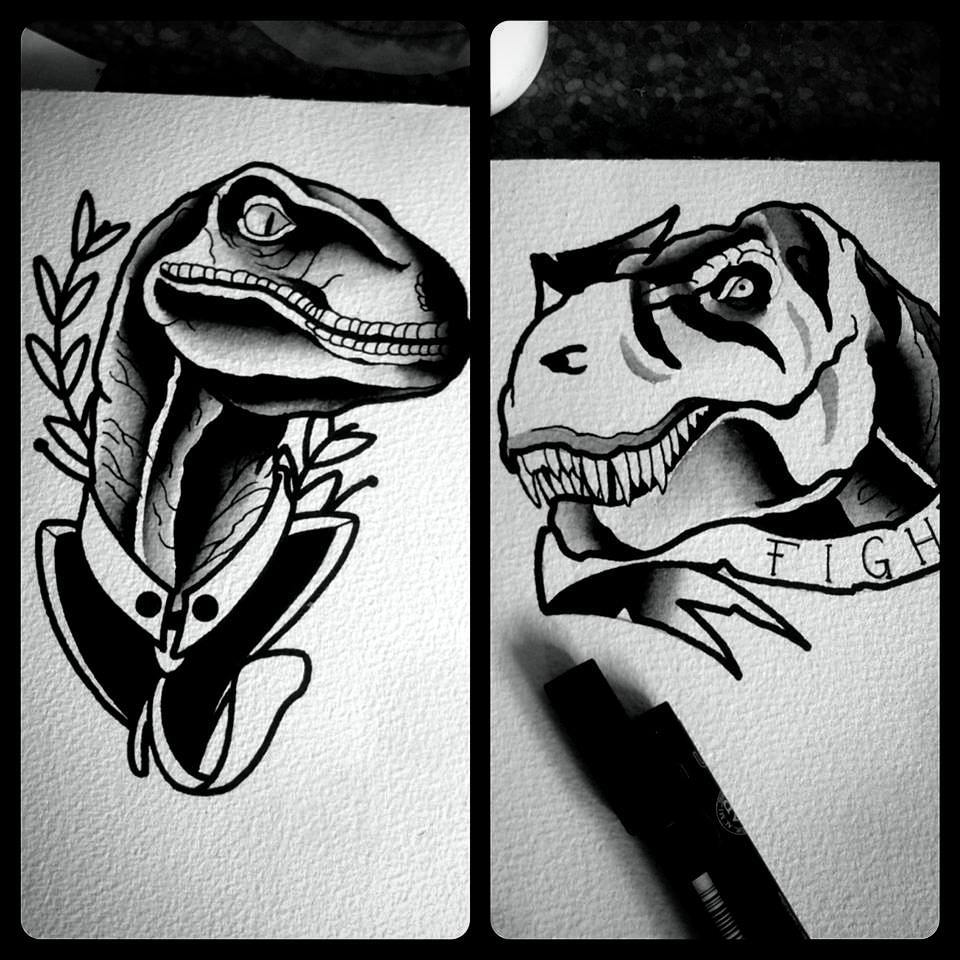 Time for some jurasic wannados....up for grabs....thx for looking #germantattooe