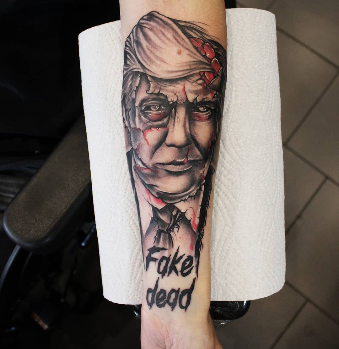 Undead president, thx so much Benni!
#germantattooers #germanartist #tattooworke...