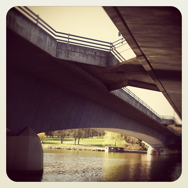 Under the Bridge #bridge#water#concrete#münster#aasee#spring...
