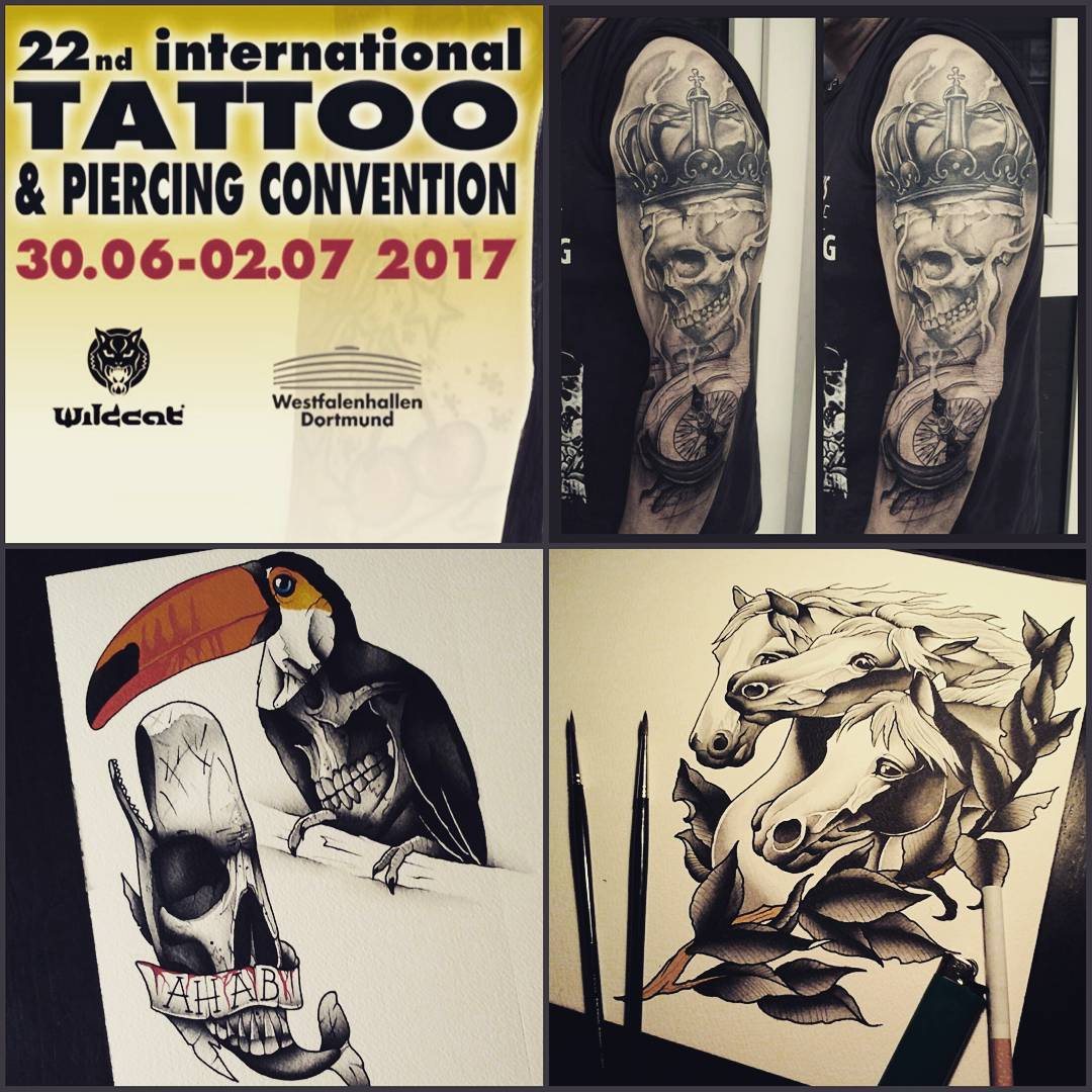 Werd diesesn Jahr wieder auf der Tattooshow in Dortmund sein, falös ihr also Lus