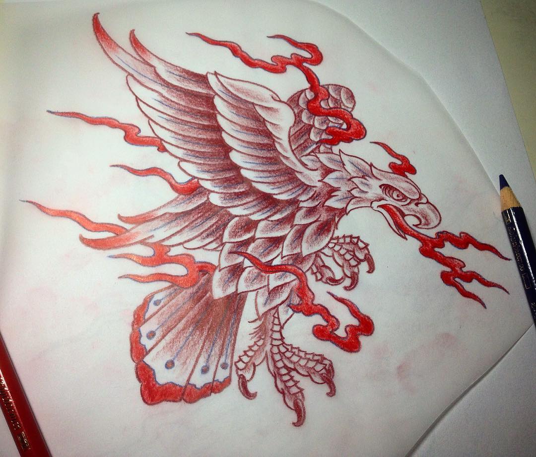 early morning, coffee, music and colored pencils... #tattoo #tattooing #tatoveri...