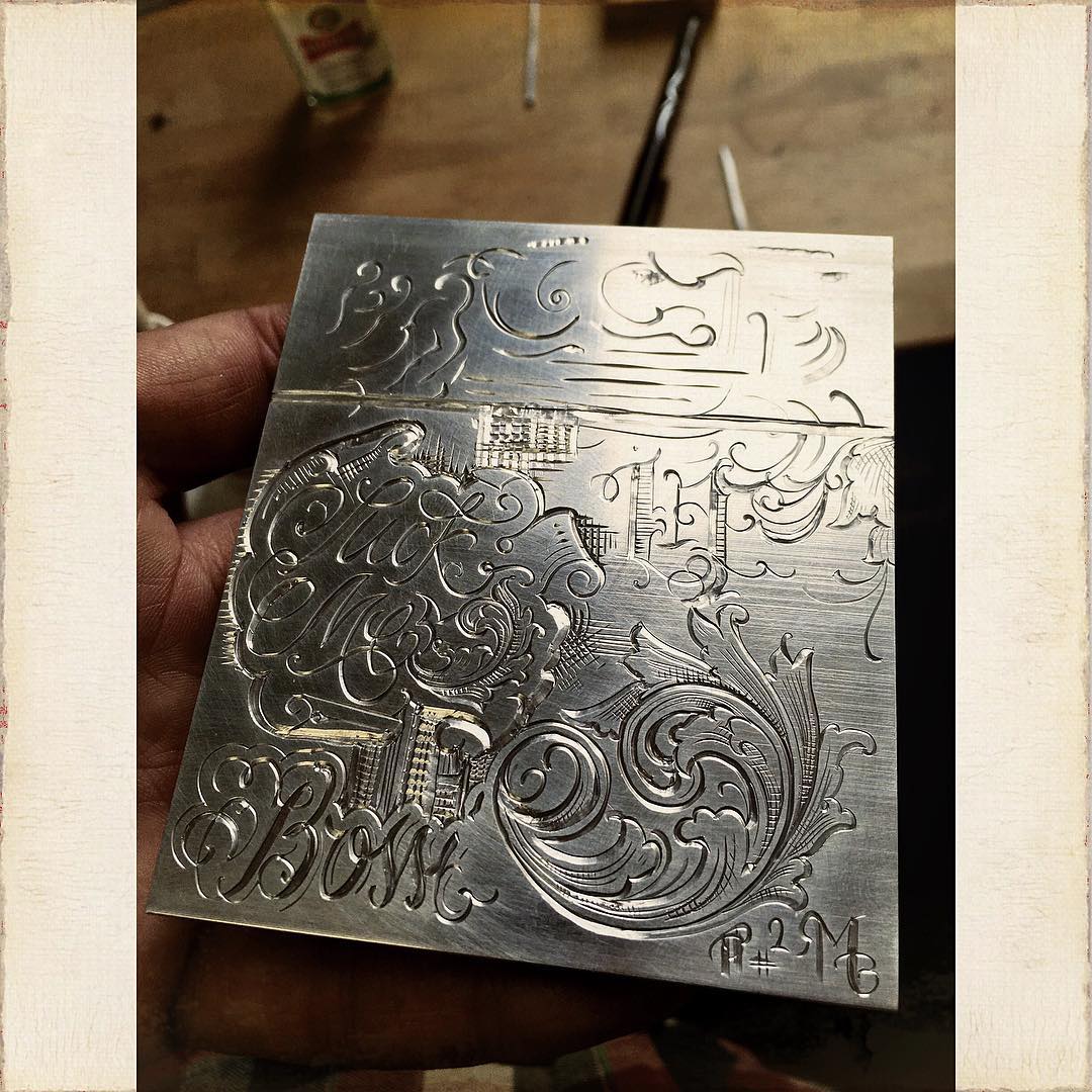 practice plate with the first engraving since december last year. warm up for @b