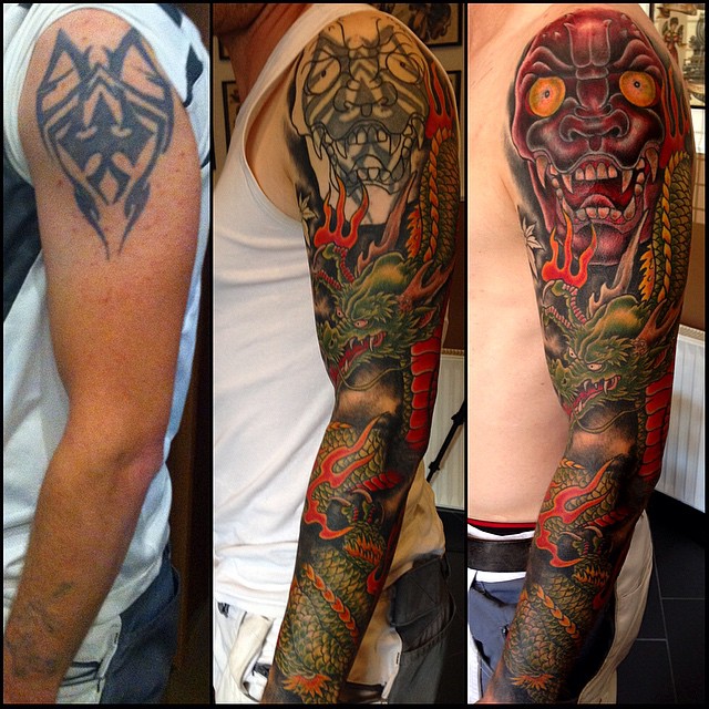 some progress on Marcus' lil Cover-up project, one more session for fine-tuning ...