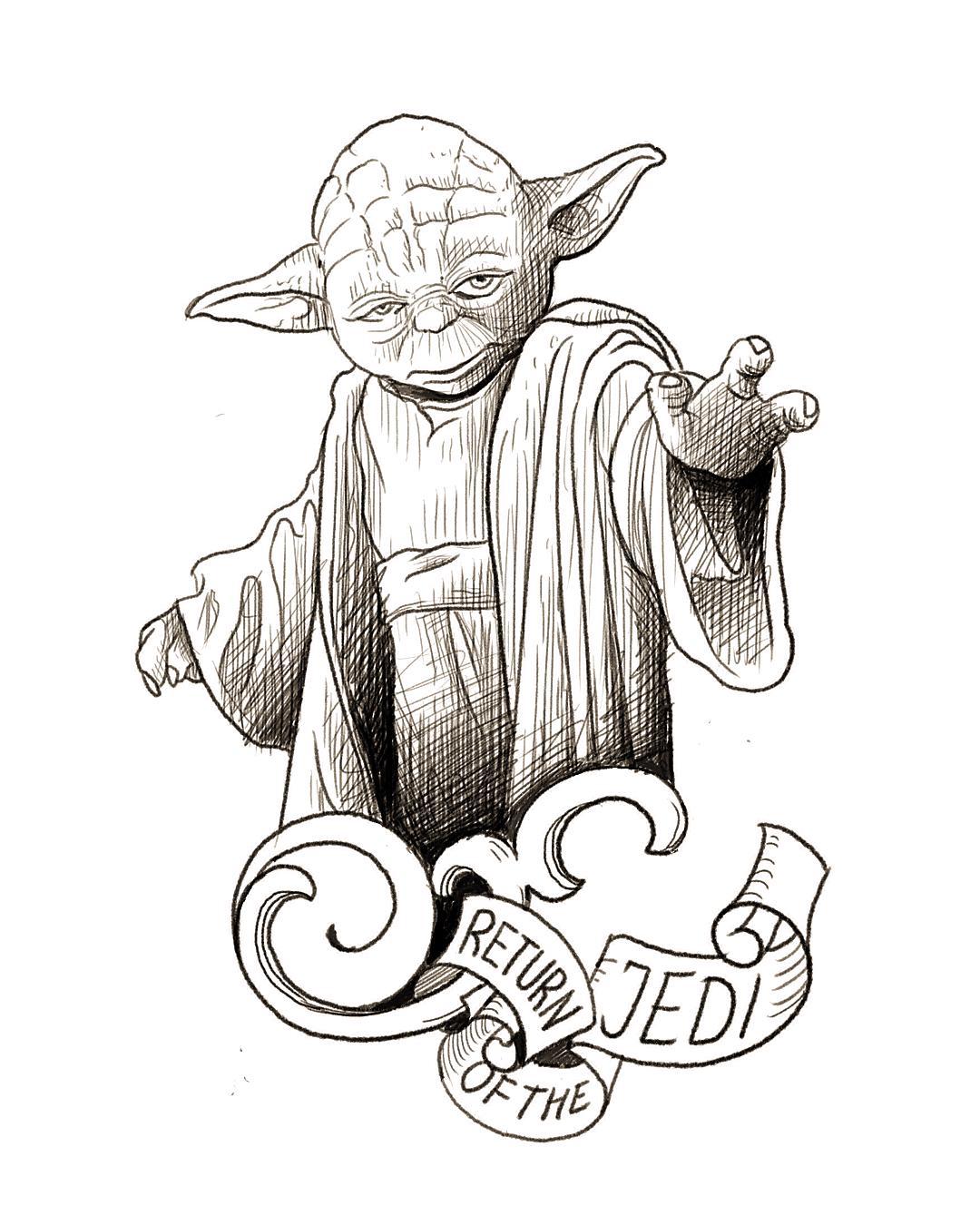 #stuckinthepasttattoo #starwars #returnofthejedi #yoda