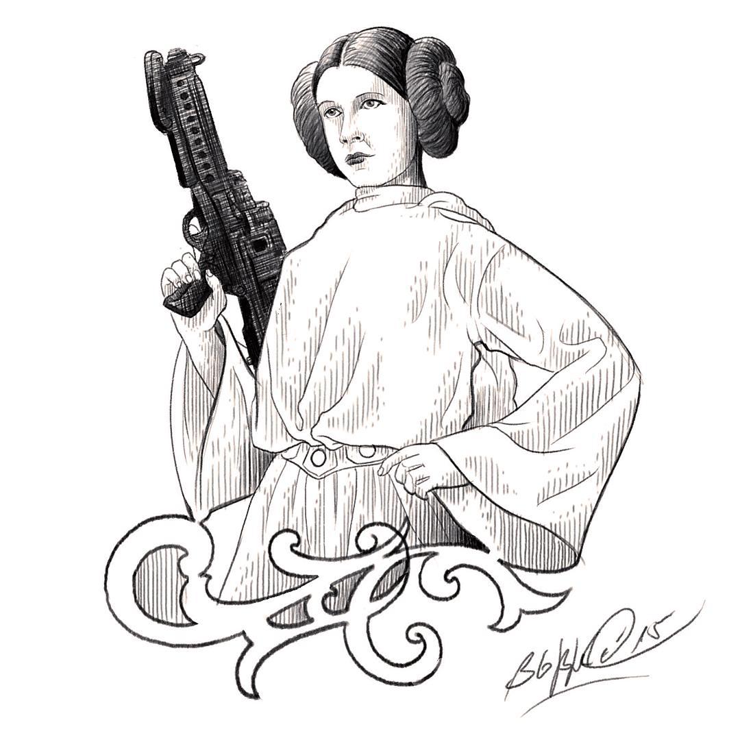 #stuckinthepasttattoo #theempirestrikesback #princessleia #rebel