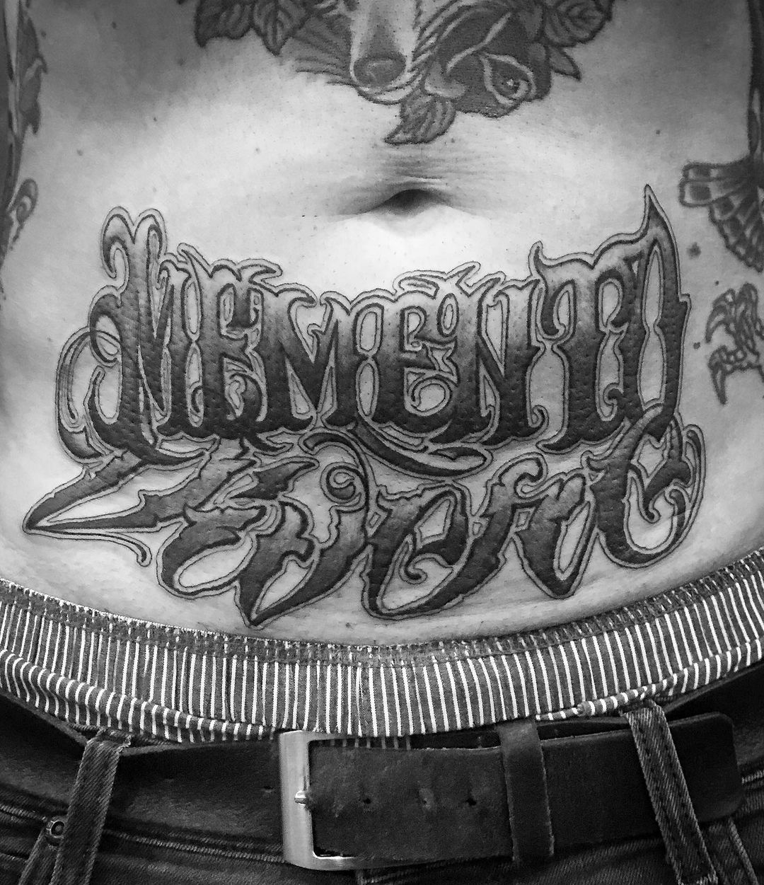Lettering day and a very fun session on @rb17xyz who laid like a stone 
THX agai...