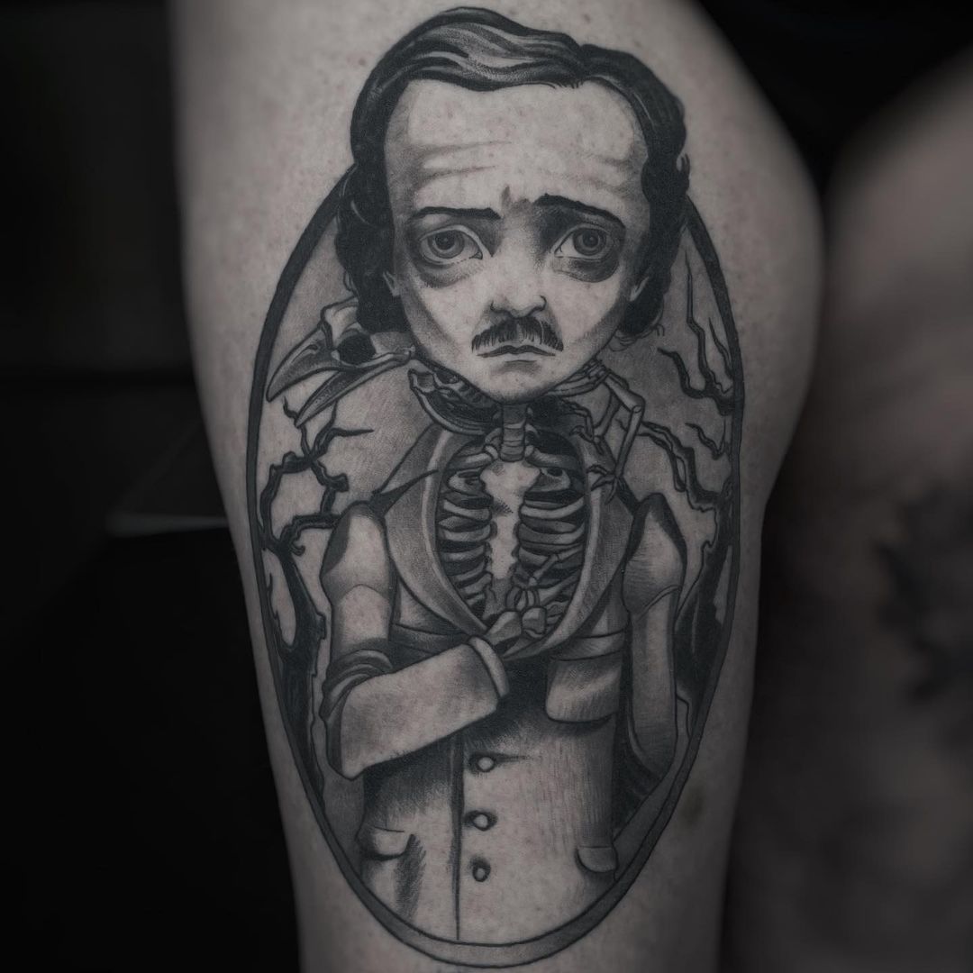 Edgar Allan Poe 

Hat auch mega Spass gemacht!
Ich liebe es einfach in unterschi