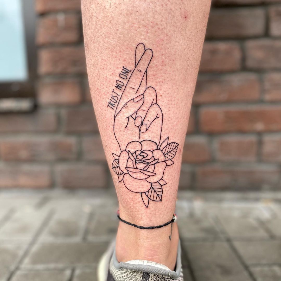 Female Trust No One Tattoo Meaning