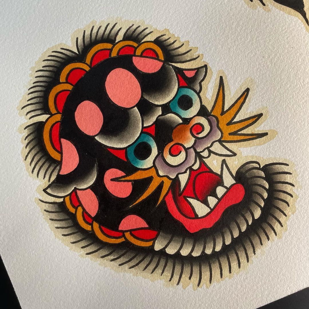 FOODOG…
#foodog #shishi 
#tattoo #tattoos #tattooed #tattoolife #tattooing #bold