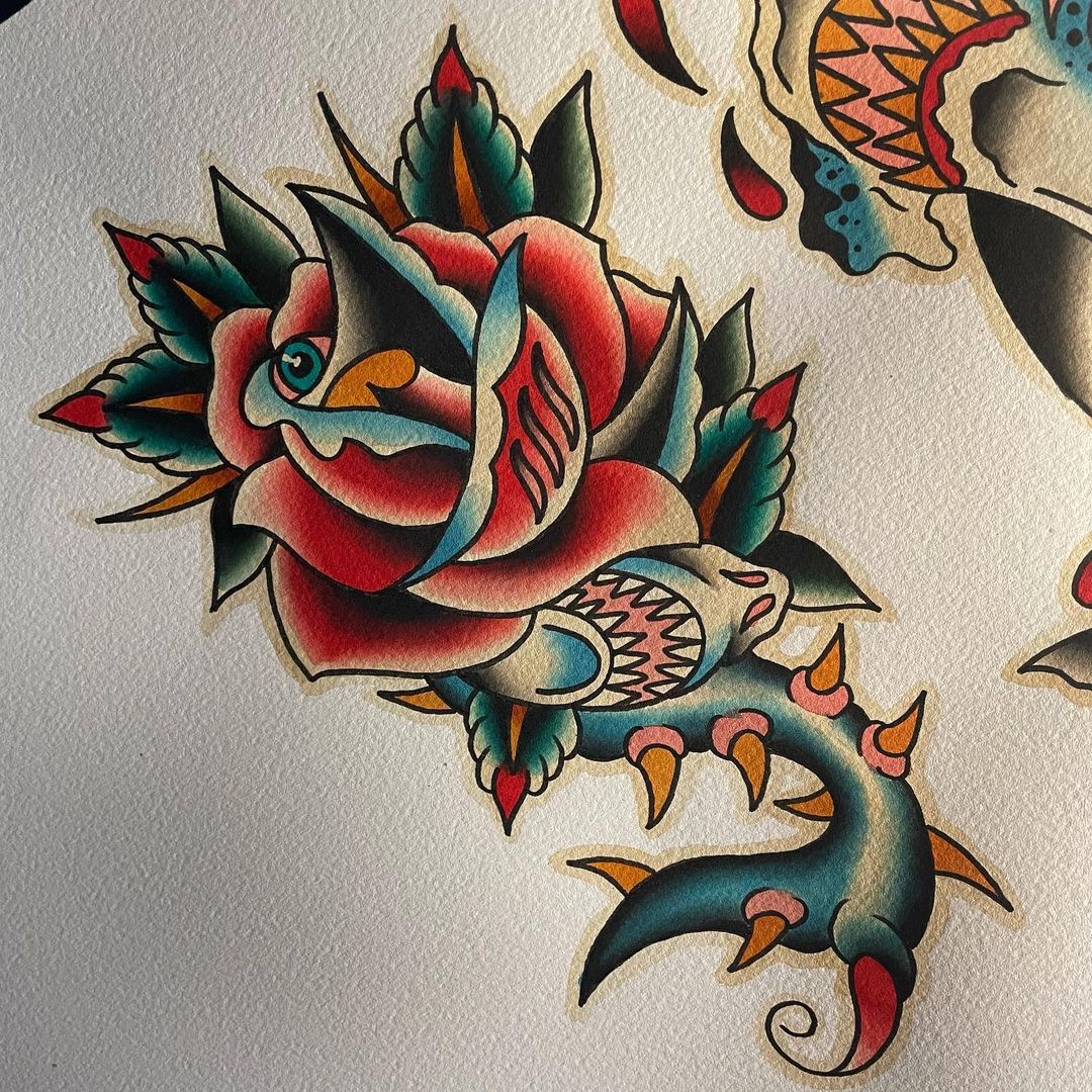 SHARK/ROSE MASHUP…

#tattoo #tattoos #tattooed #tattoolife #tattooing #boldwillh