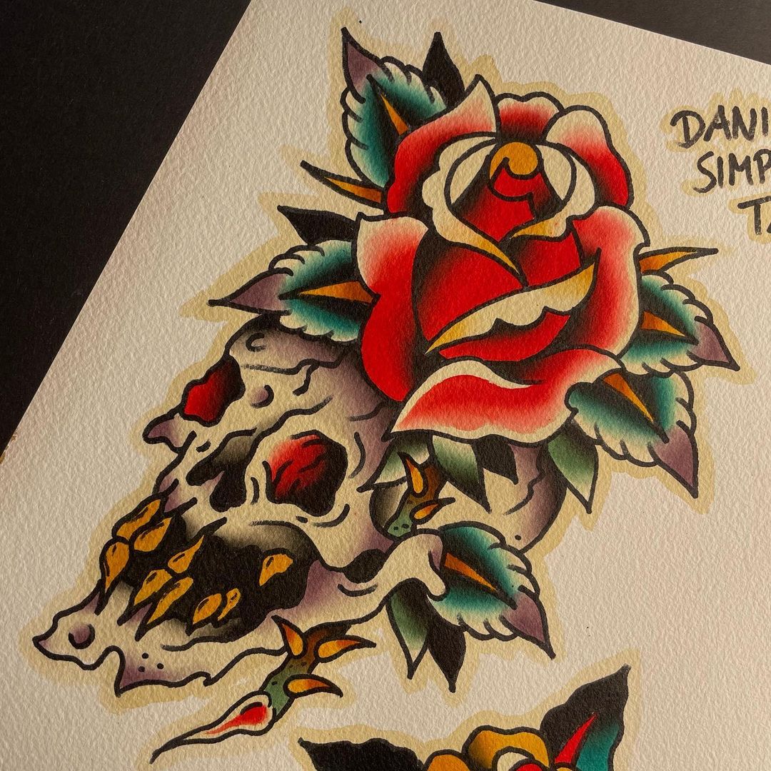 SKULL/ROSE… 

#tattoo #tattoos #tattooed #tattoolife #tattooing #boldwillhold #t