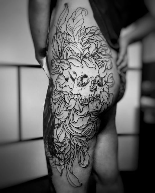 Mutiger Start von einem tollen Projekt
 Tattoo von @xkaix gestochen