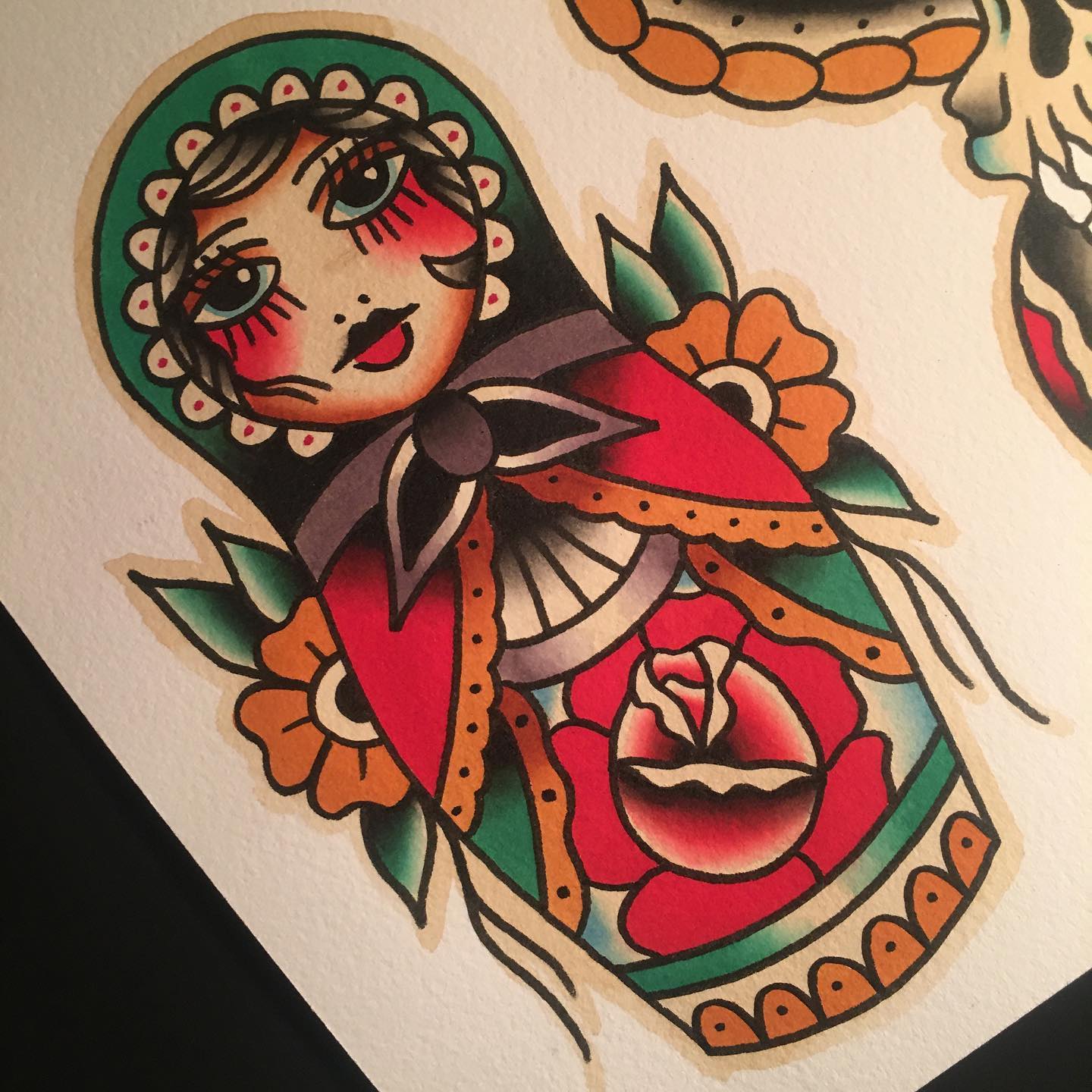 MATROSCHKA...
#matroschka #russiandolltattoo #russiandoll #watercolor #watercolo