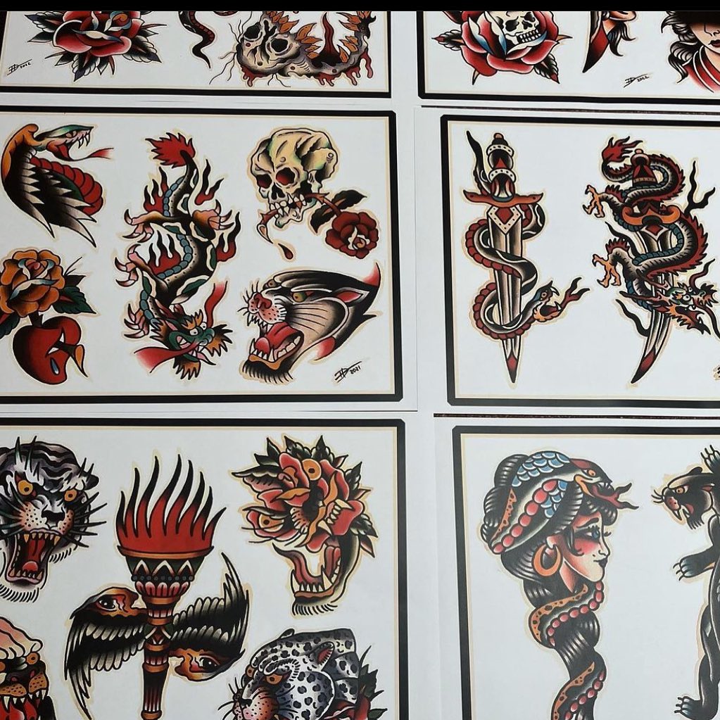 3 NEW FLASH SETS AVAILABLE !
GRAB YOURS…  @gentlemans.tattooflash

#tattoo #tatt