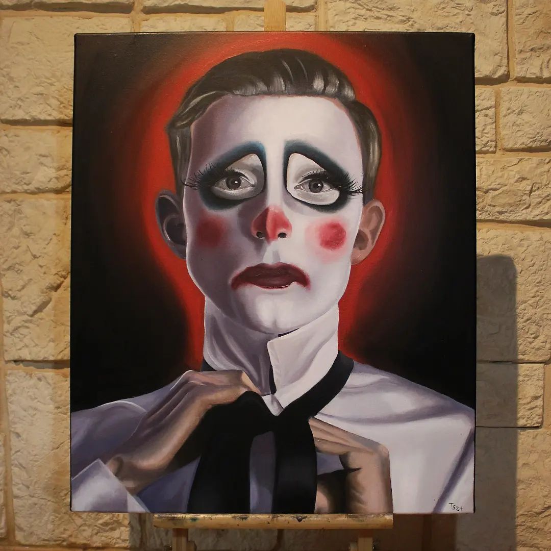 "Sad but true"....Öl auf Leinwand 80x60cm. (Zuverkaufen)

Mein aufwändigste Bild