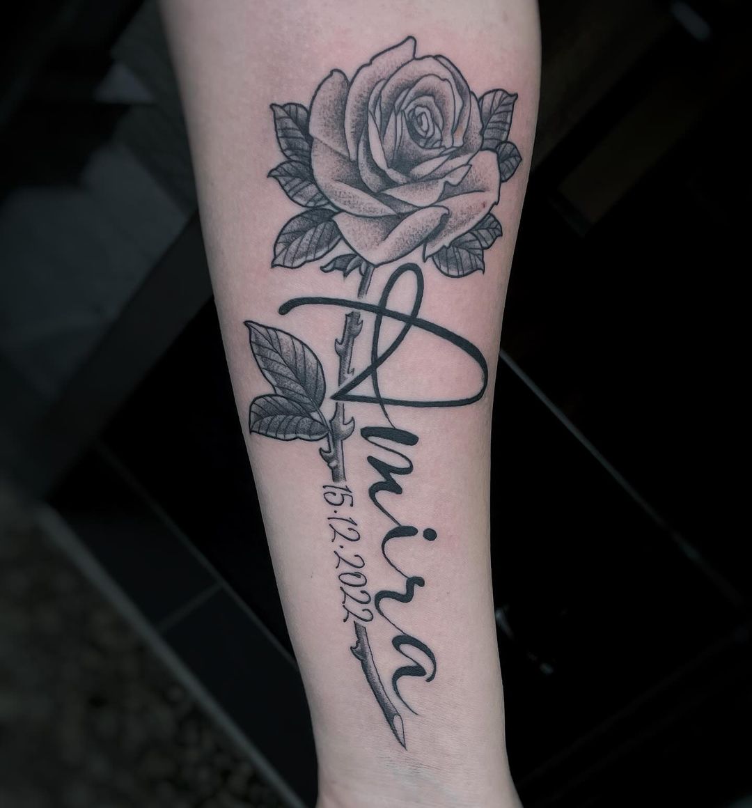 Immer die Liebsten dabei 
 Tattoo von @ronraida angefertigt….
